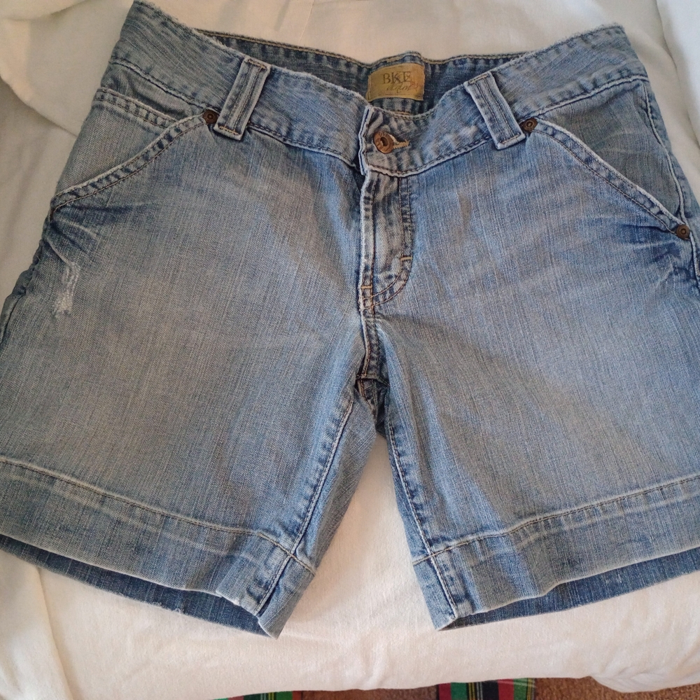 BKE Women's Blue Denim Shorts